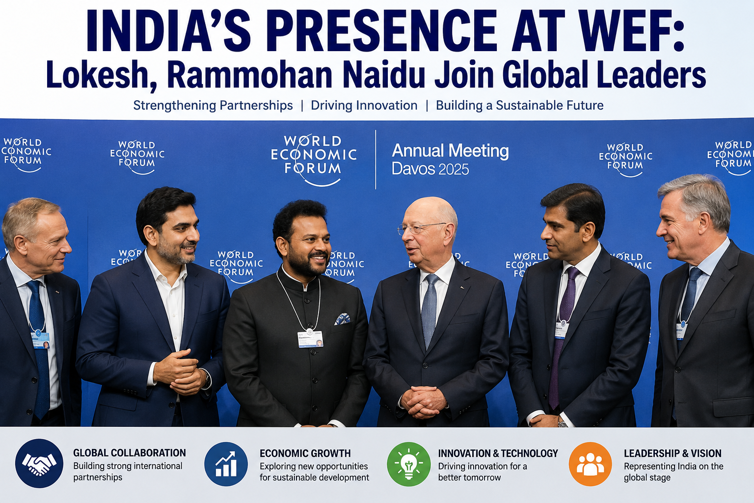 India’s Presence at WEF: Lokesh, Rammohan Naidu Join Global Leaders